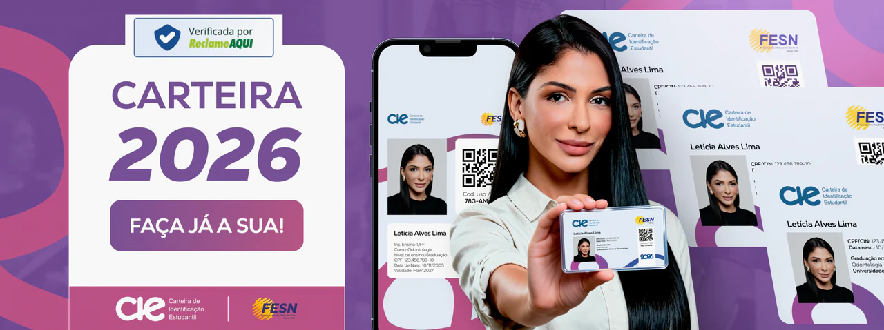 Carteirinha de estudante NacionalCIE nas versões física e digital